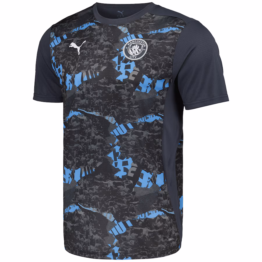 Manchester City PUMA Prematch Jersey - Grey