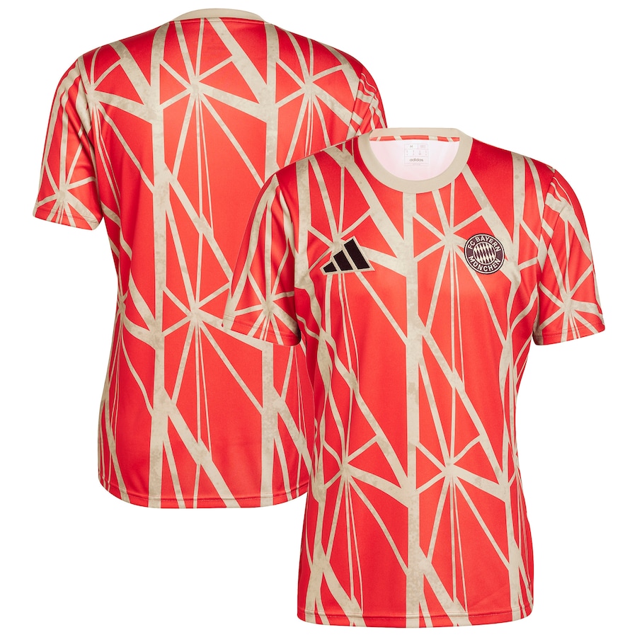 Bayern adidas Pre Match T Shirt - Red