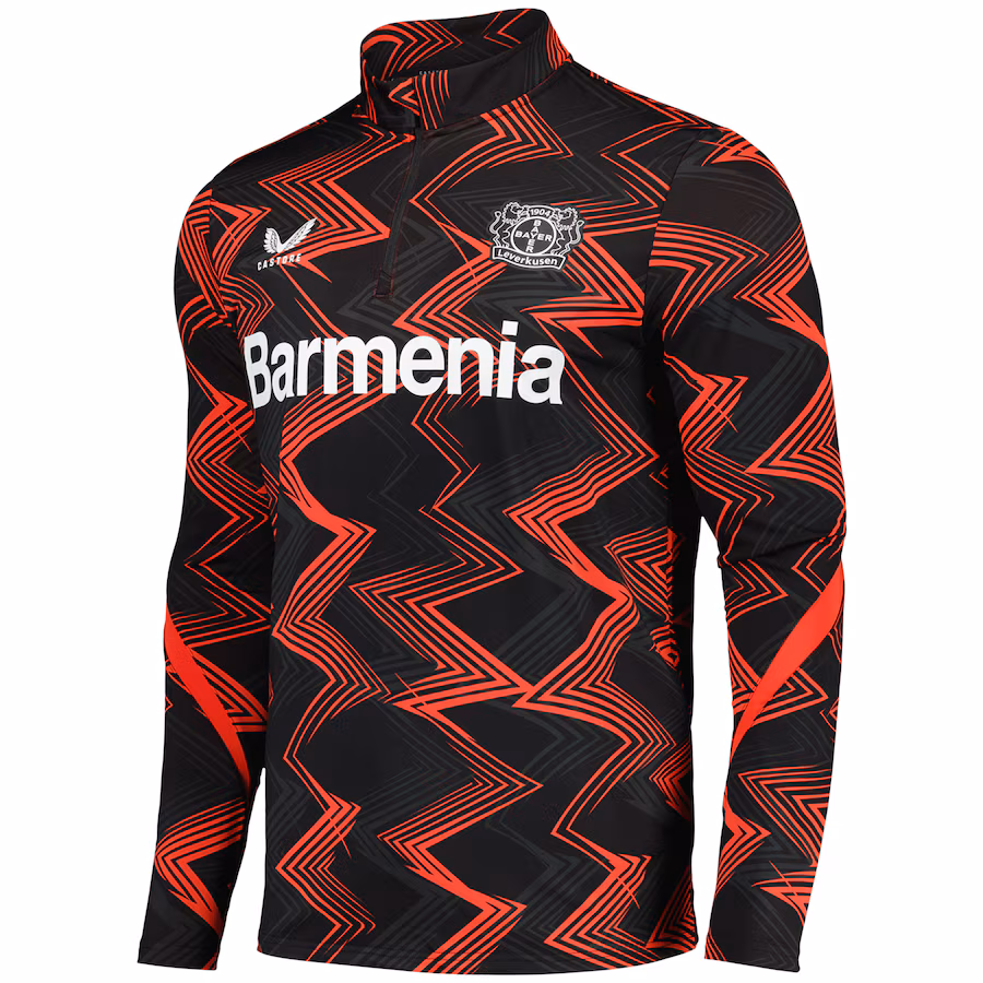 Bayer Leverkusen Castore League Matchday 1/4 Zip Midlayer - Black