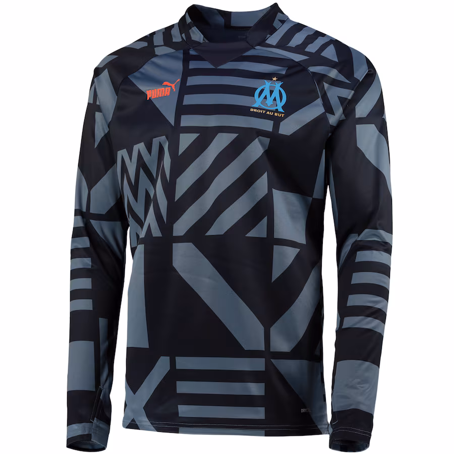 Olympique de Marseille Pre Match Sweat - Blue