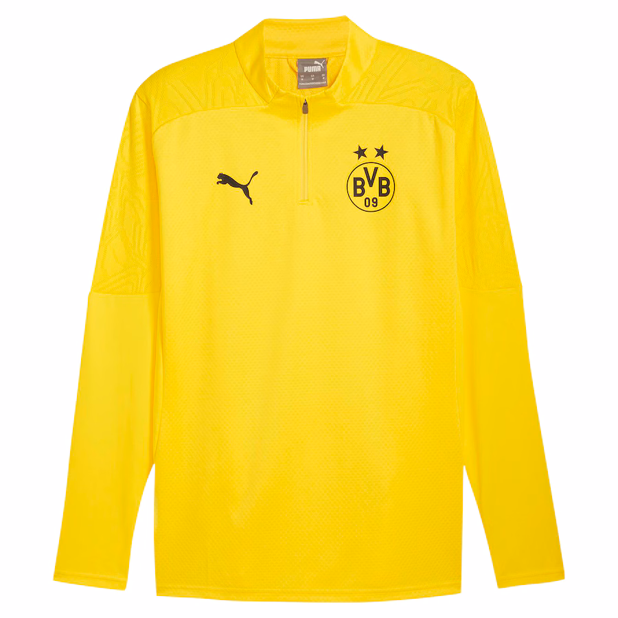 Borussia Dortmund PUMA Training 1/4 Zip Top - Yellow