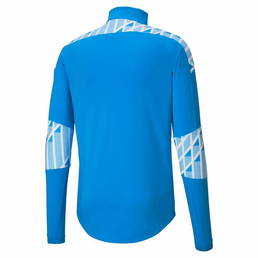 Olympique de Marseille Stadium 1/4 Zip Top - Sky Blue
