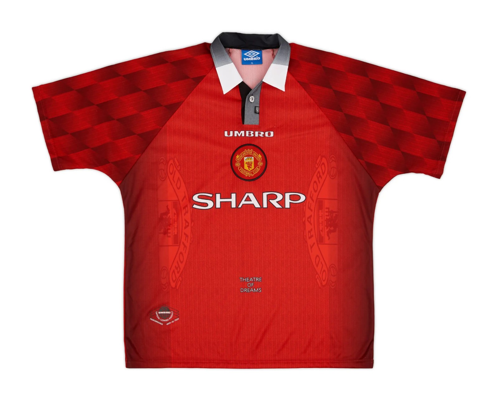 96–98 Retro Manchester United Home Jersey