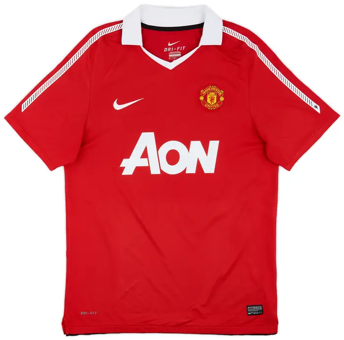 10–11 Retro Manchester United Home Jersey