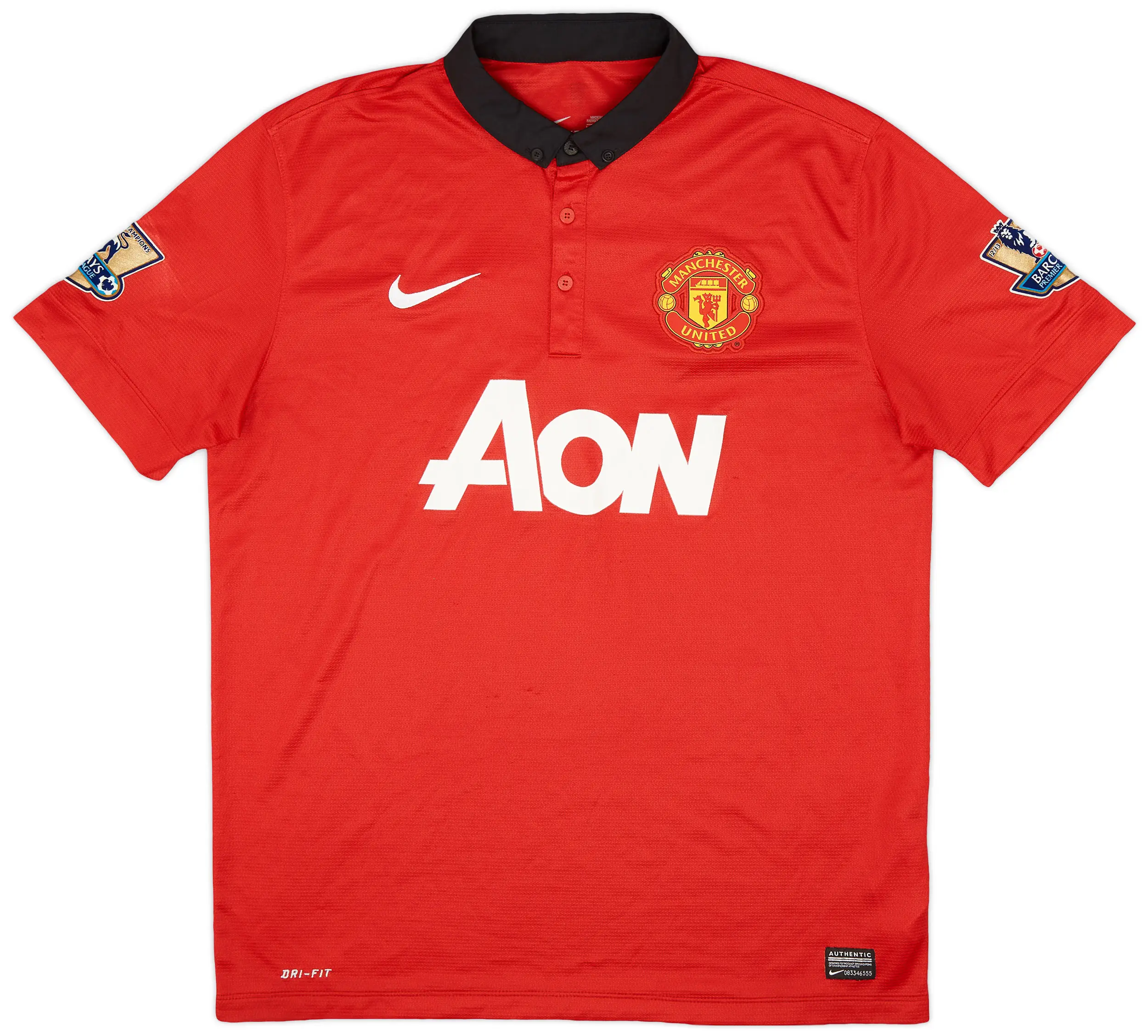 13-14 Retro Manchester United Home Jersey