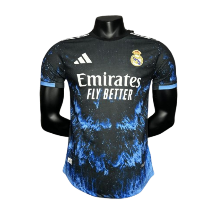 24-25 Real Madrid Ocean Blue Player Version Soccer Jersey