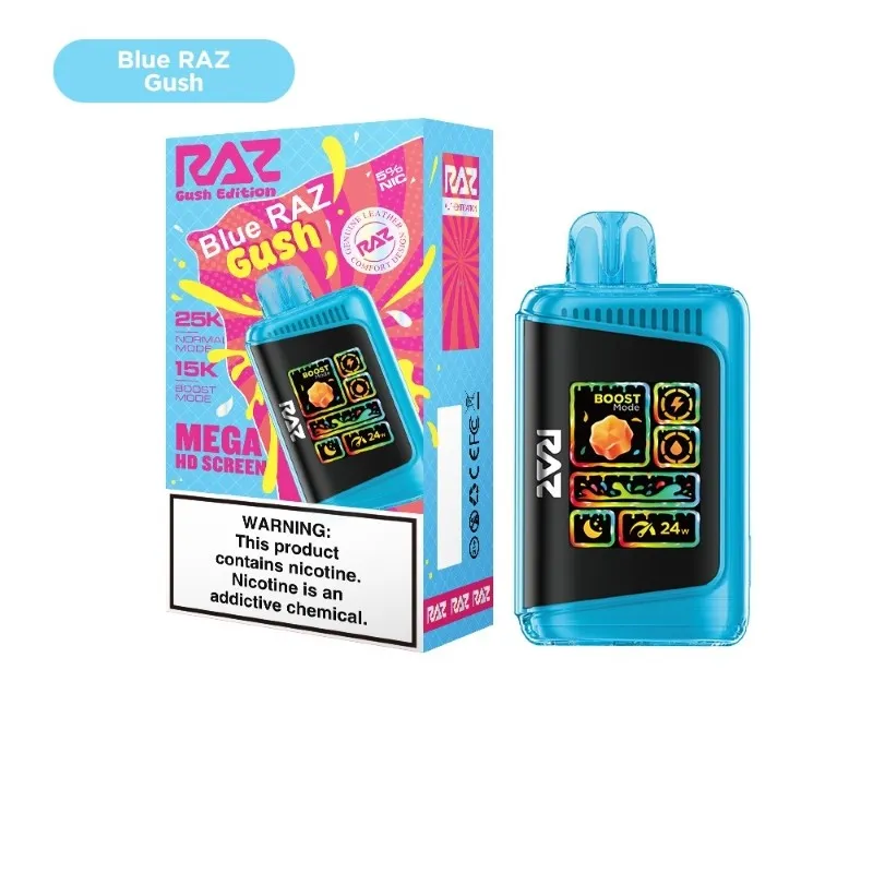 RAZ LTX 25K Gush Edition Disposable Vape 16ml Blue RAZ Gush 5% - razvaper
