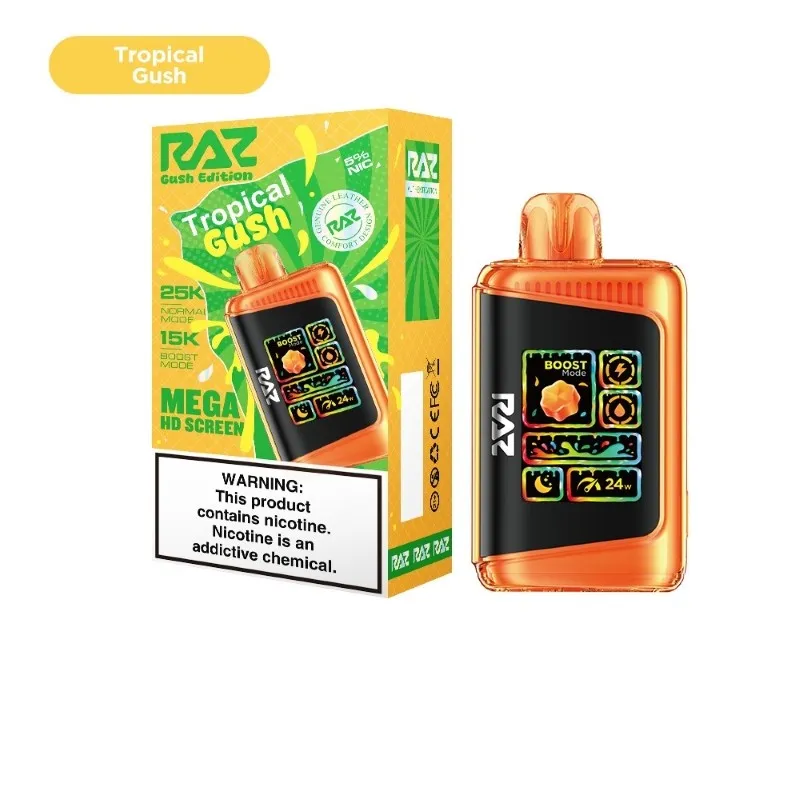 RAZ LTX 25K Gush Edition Disposable Vape 16ml Tropical Gush 5% - razvaper
