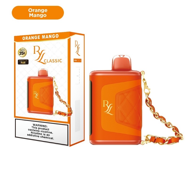 Orange Mango - RAZ RYL Classic 35K Disposable Vape 16.5ml 5% - razvaper