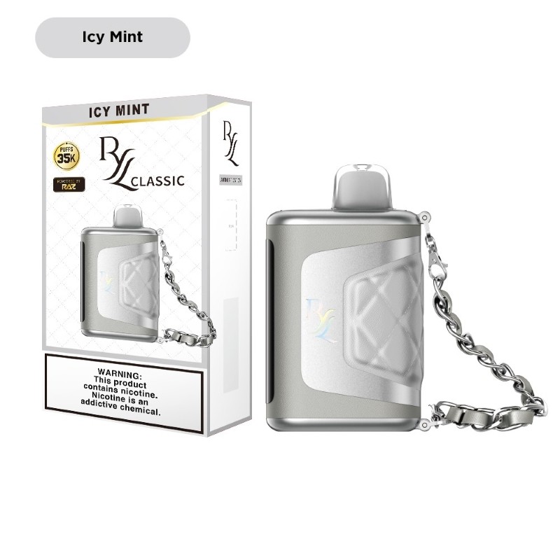 Icy Mint - RAZ RYL Classic 35K Disposable Vape 16.5ml 5% - razvaper