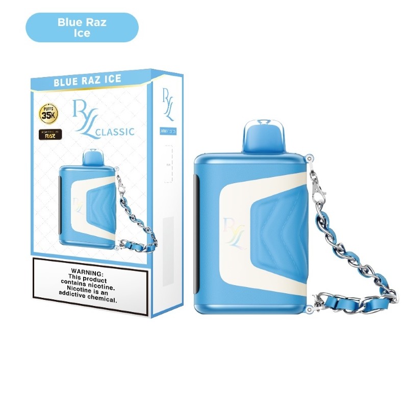 Blue Razz Ice - RAZ RYL Classic 35K Disposable Vape 16.5ml 5% - razvaper