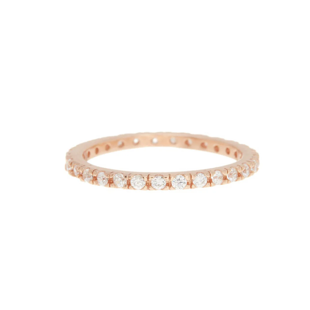Crystal Eternity Band Ring