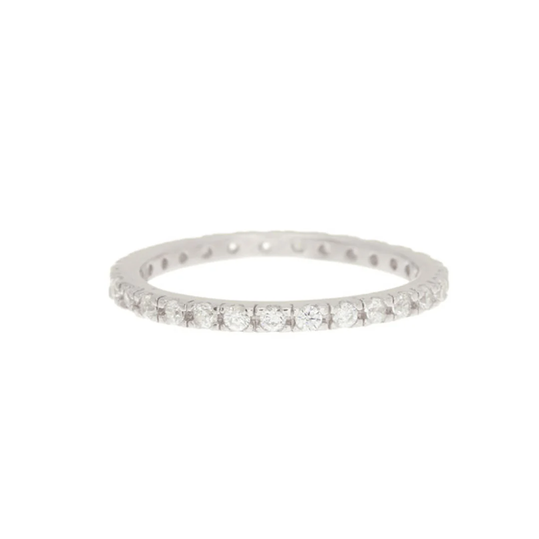 Crystal Eternity Band Ring