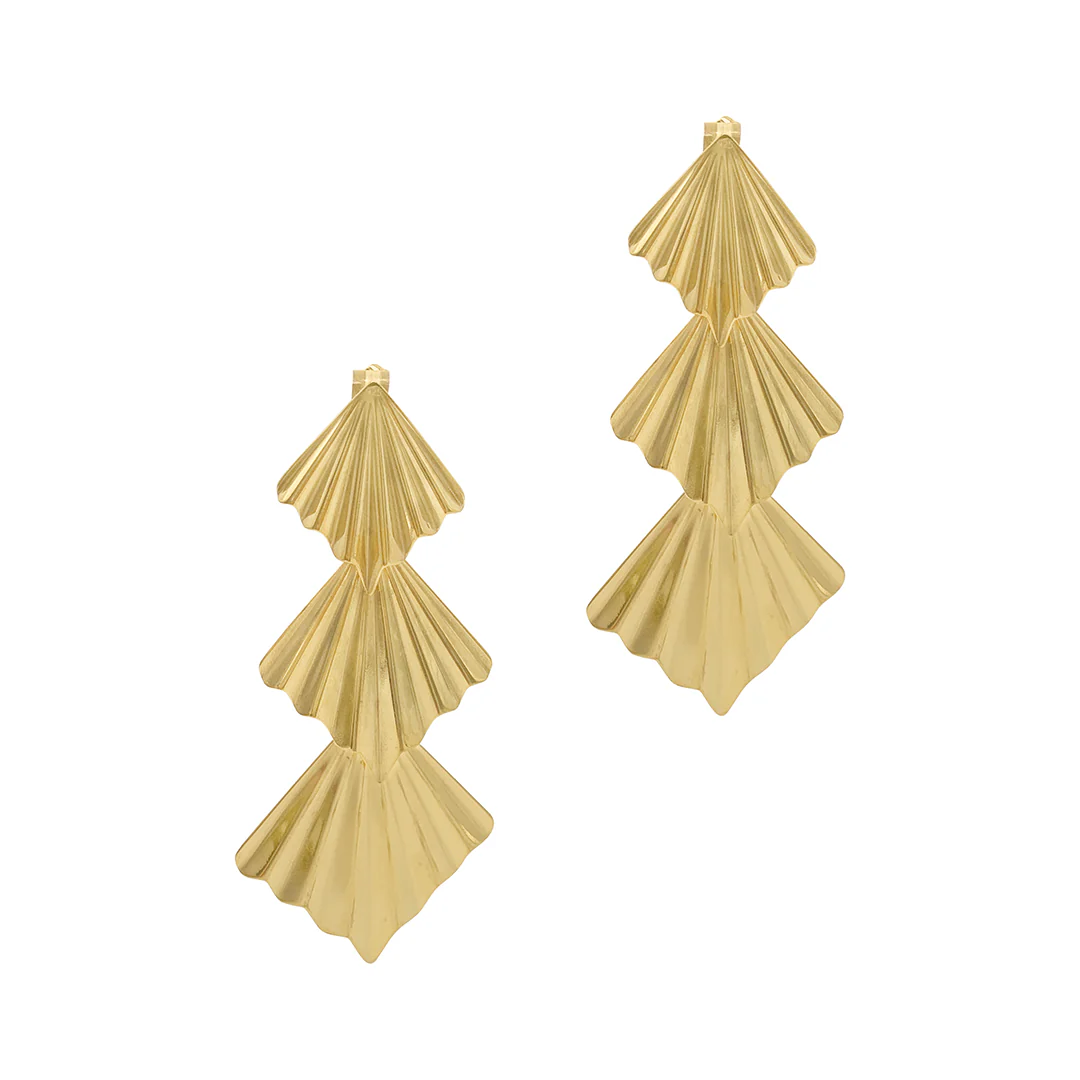 Fan Drop Earrings