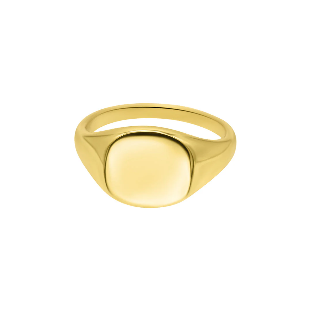 Square Face Signet Pinky Ring