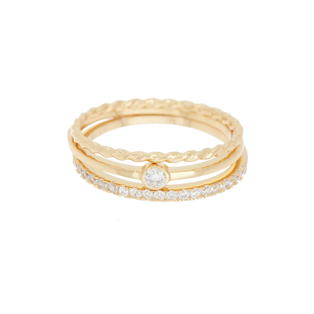 Three Band Ring Set