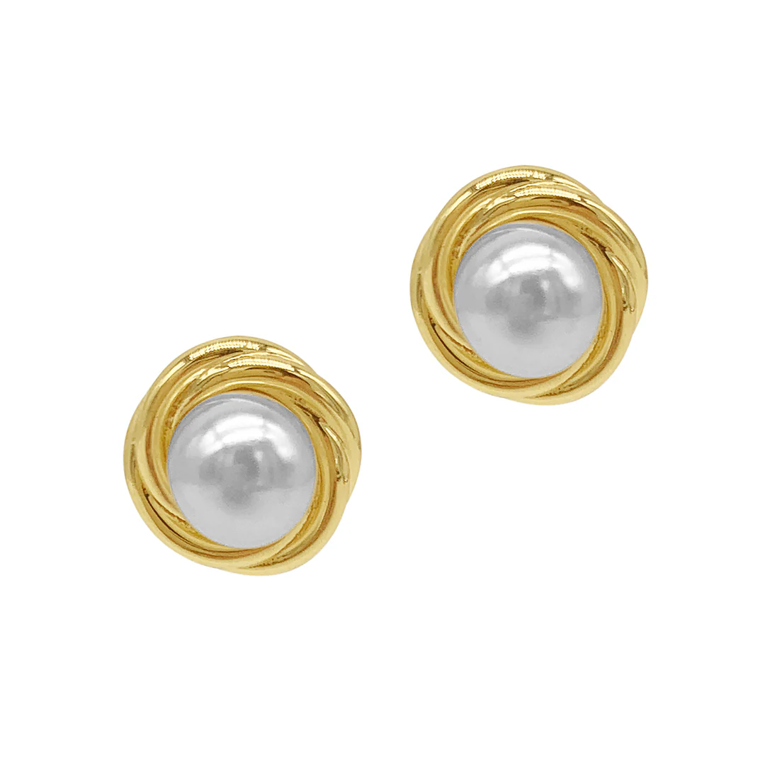 Pearl Framed Earrings