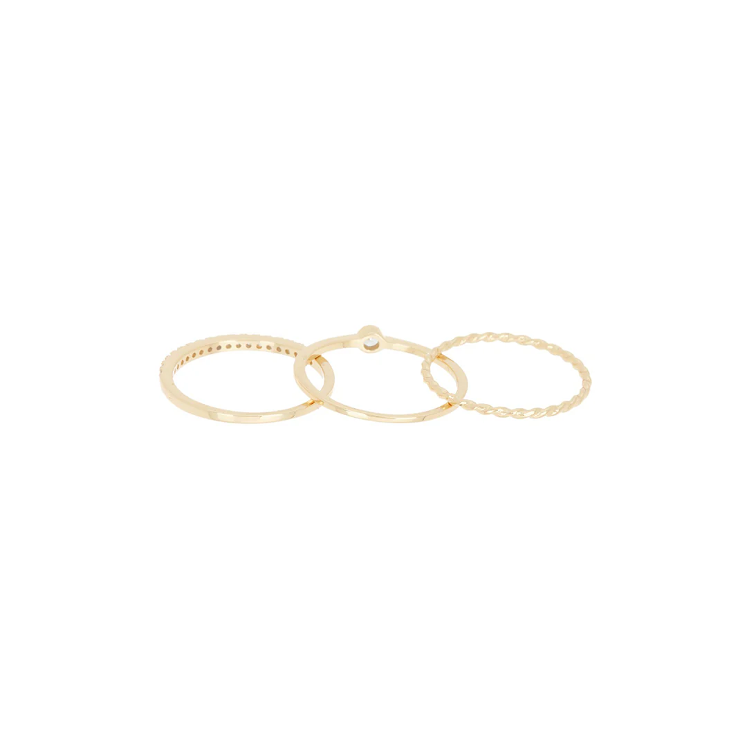Three Band Ring Set