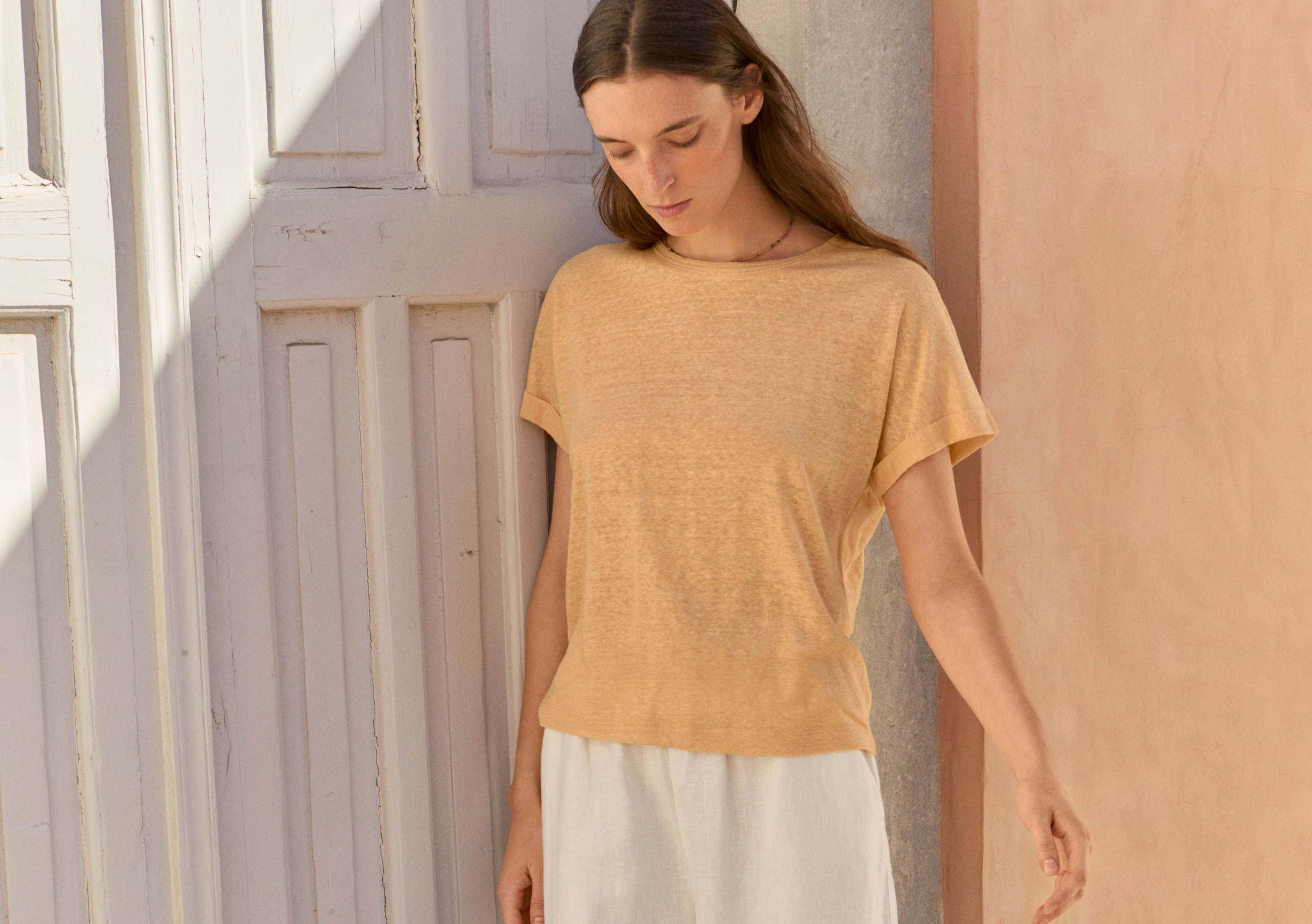 Linen jersey T-shirt