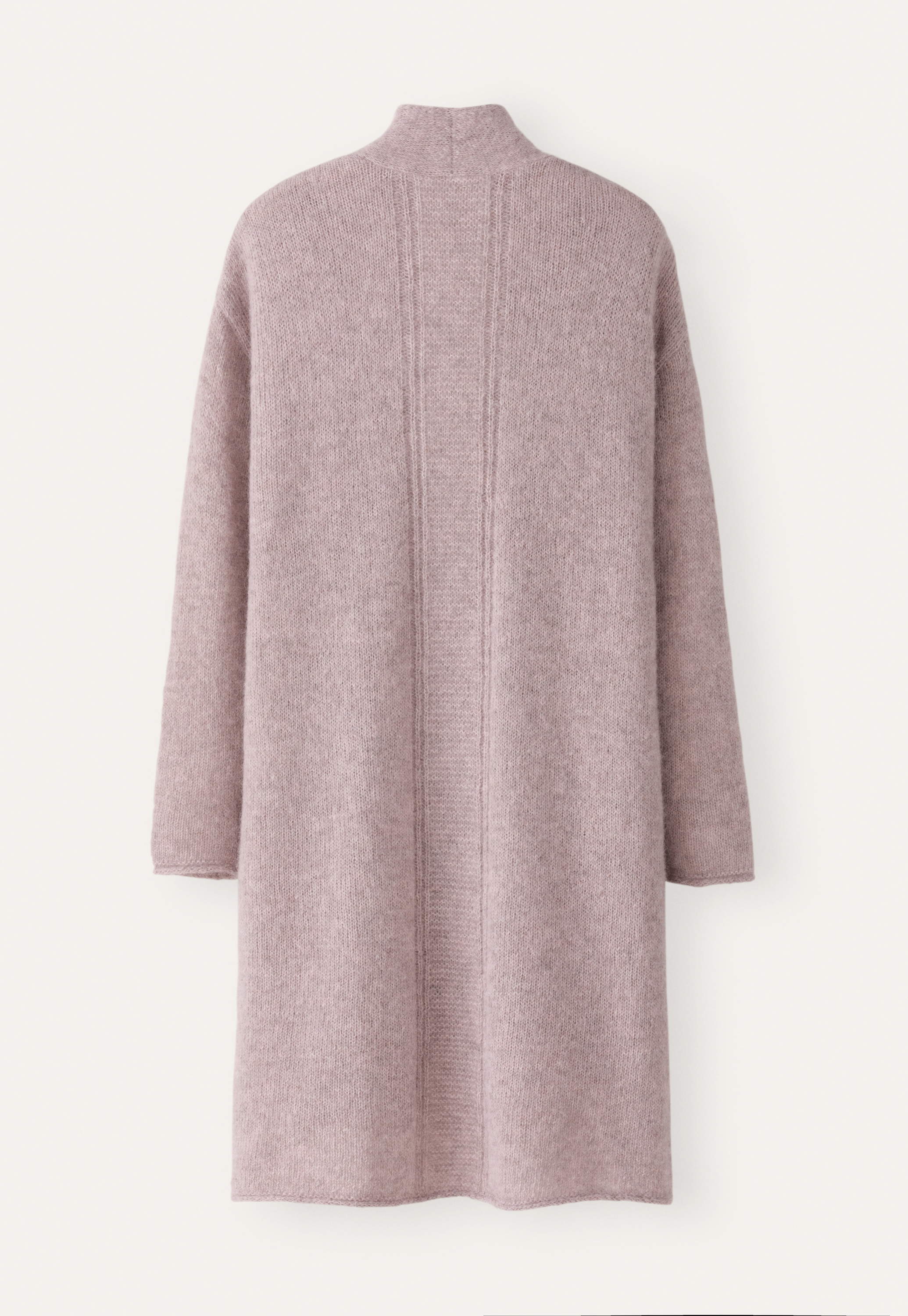 Alpaca & silk edge-to-edge cardigan