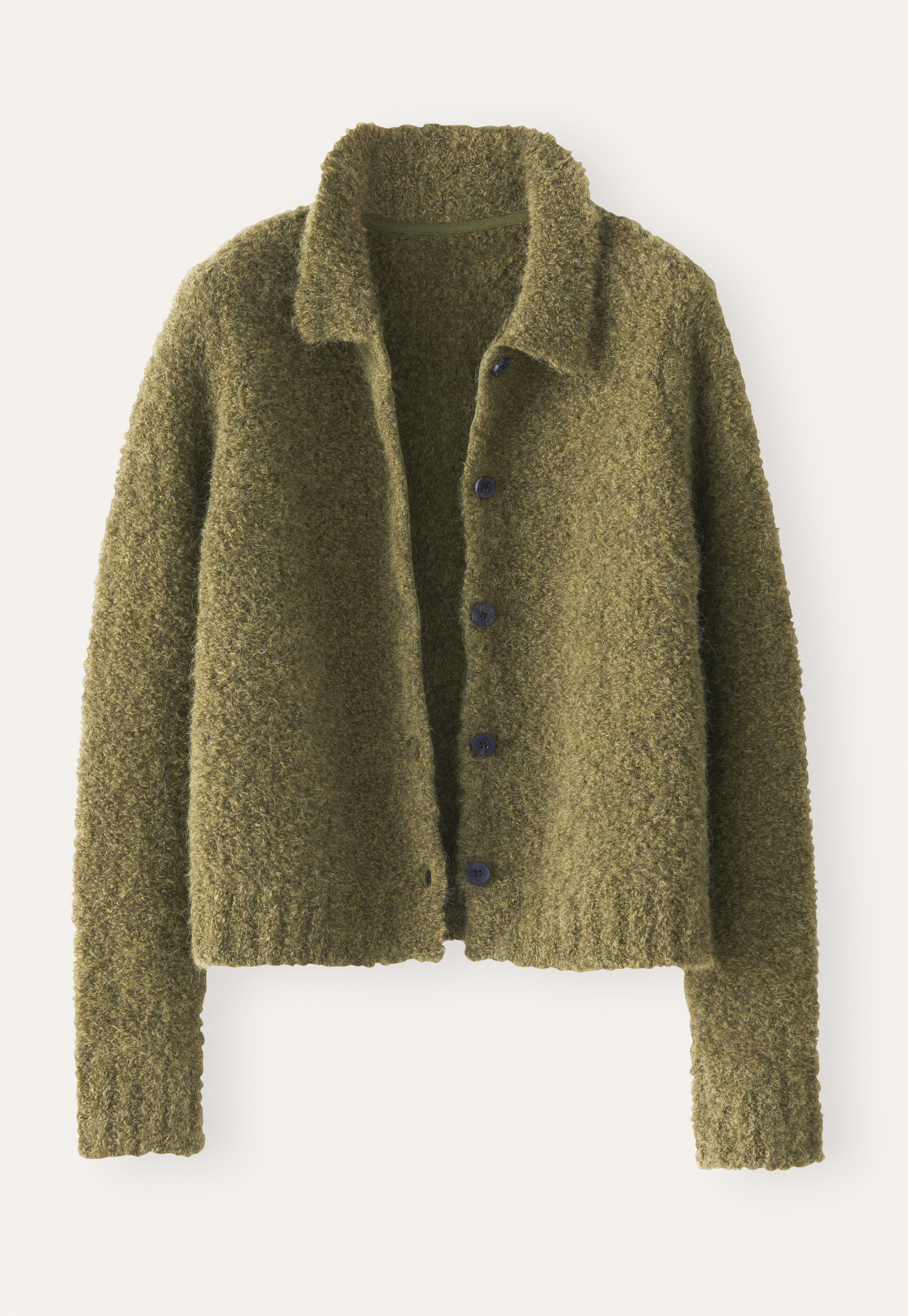 Bouclé knitted jacket