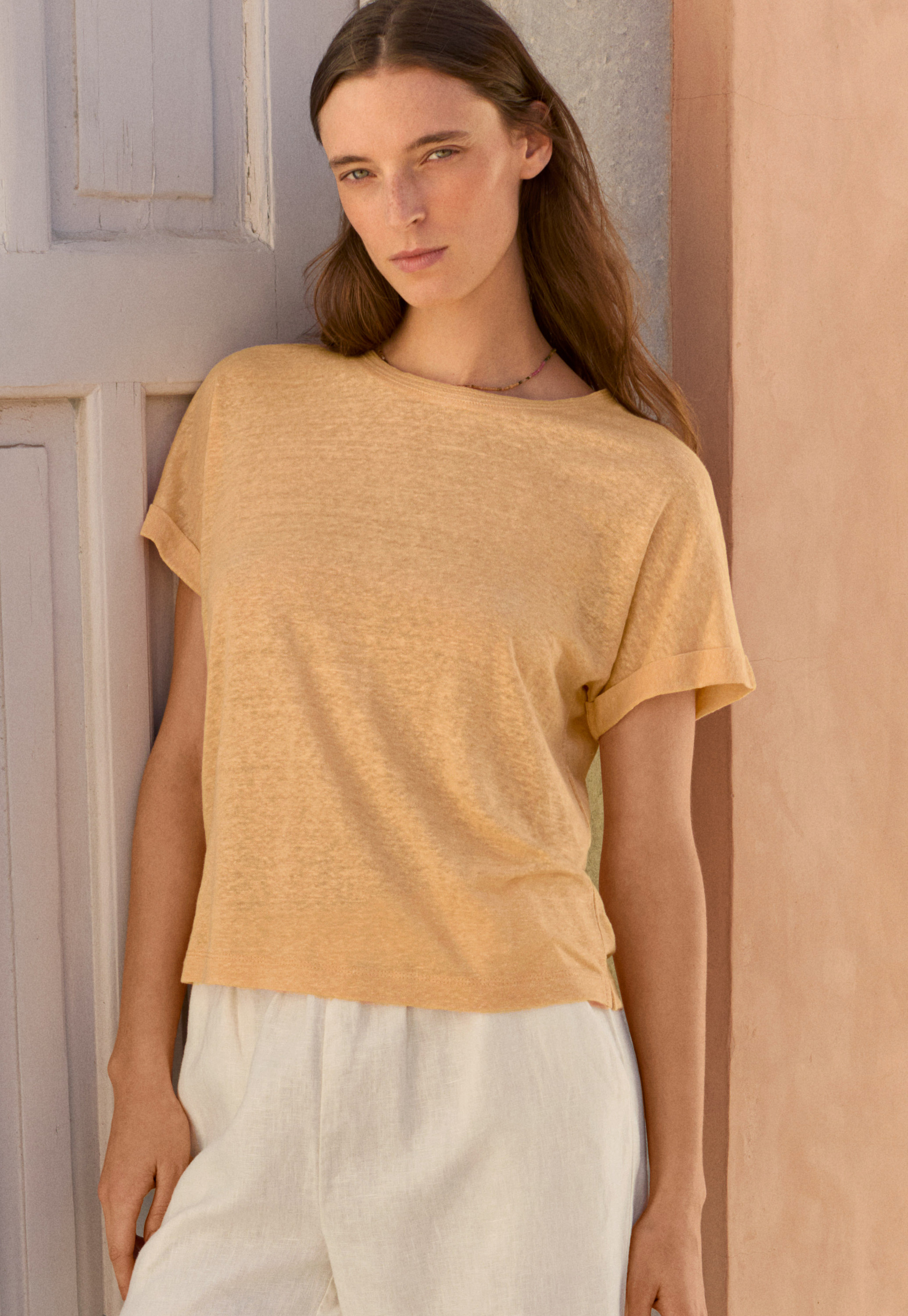 Linen jersey T-shirt