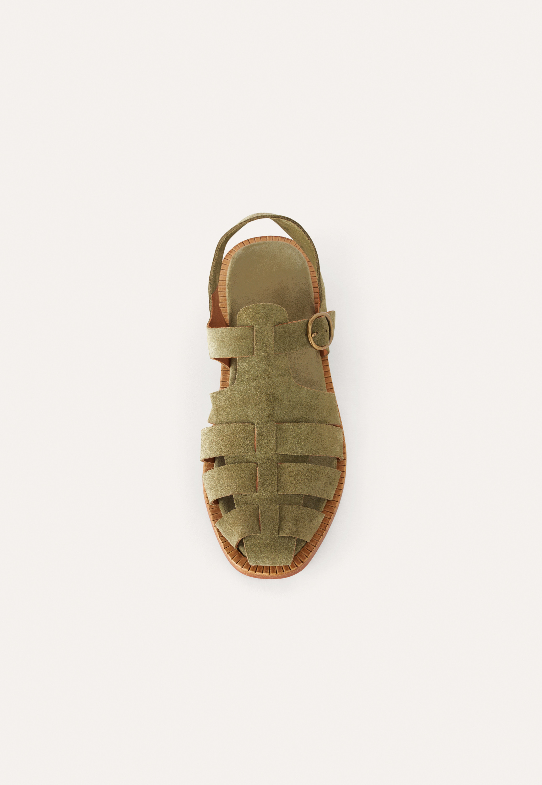 Suede sandal