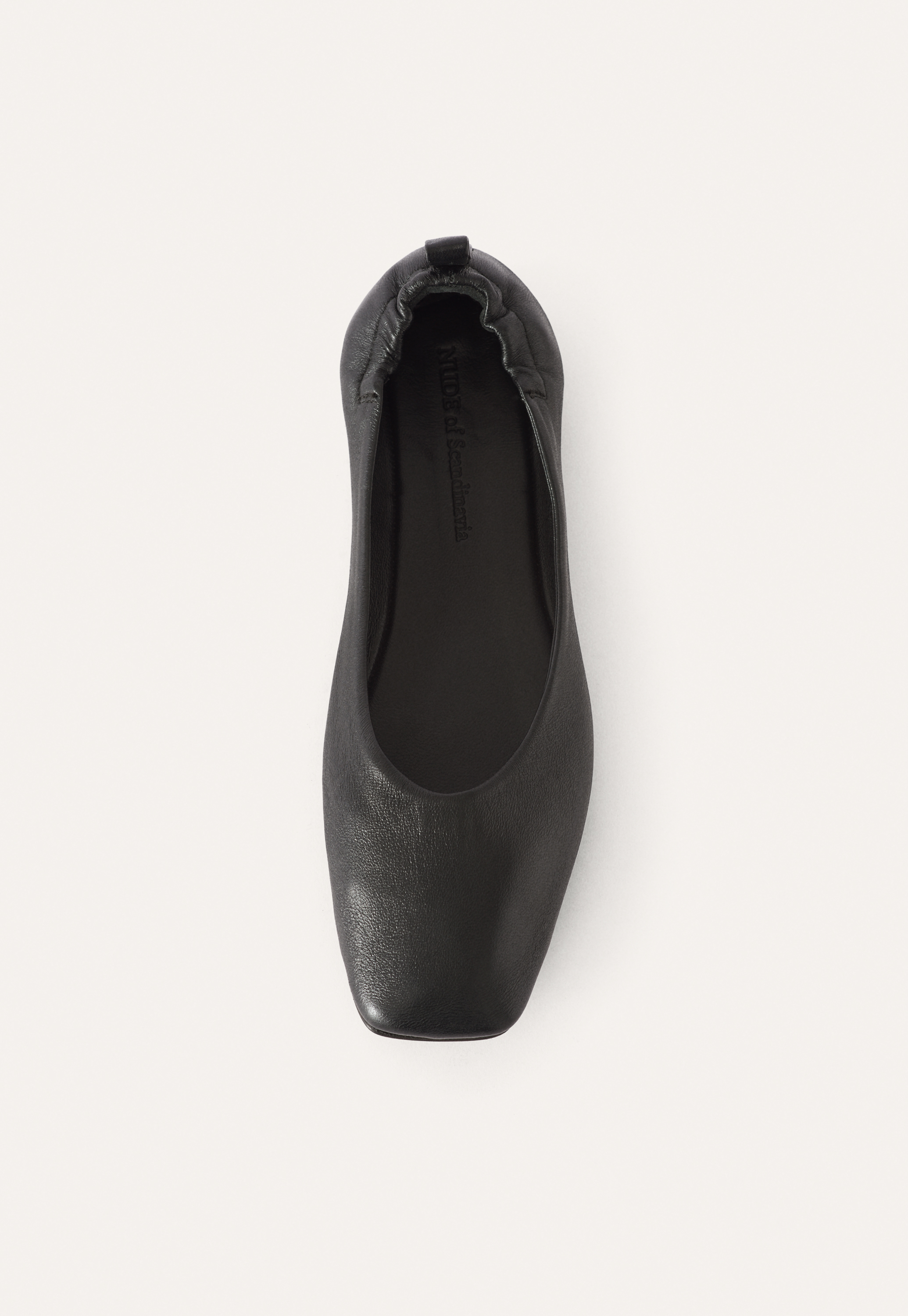 Leather square-toe pumps