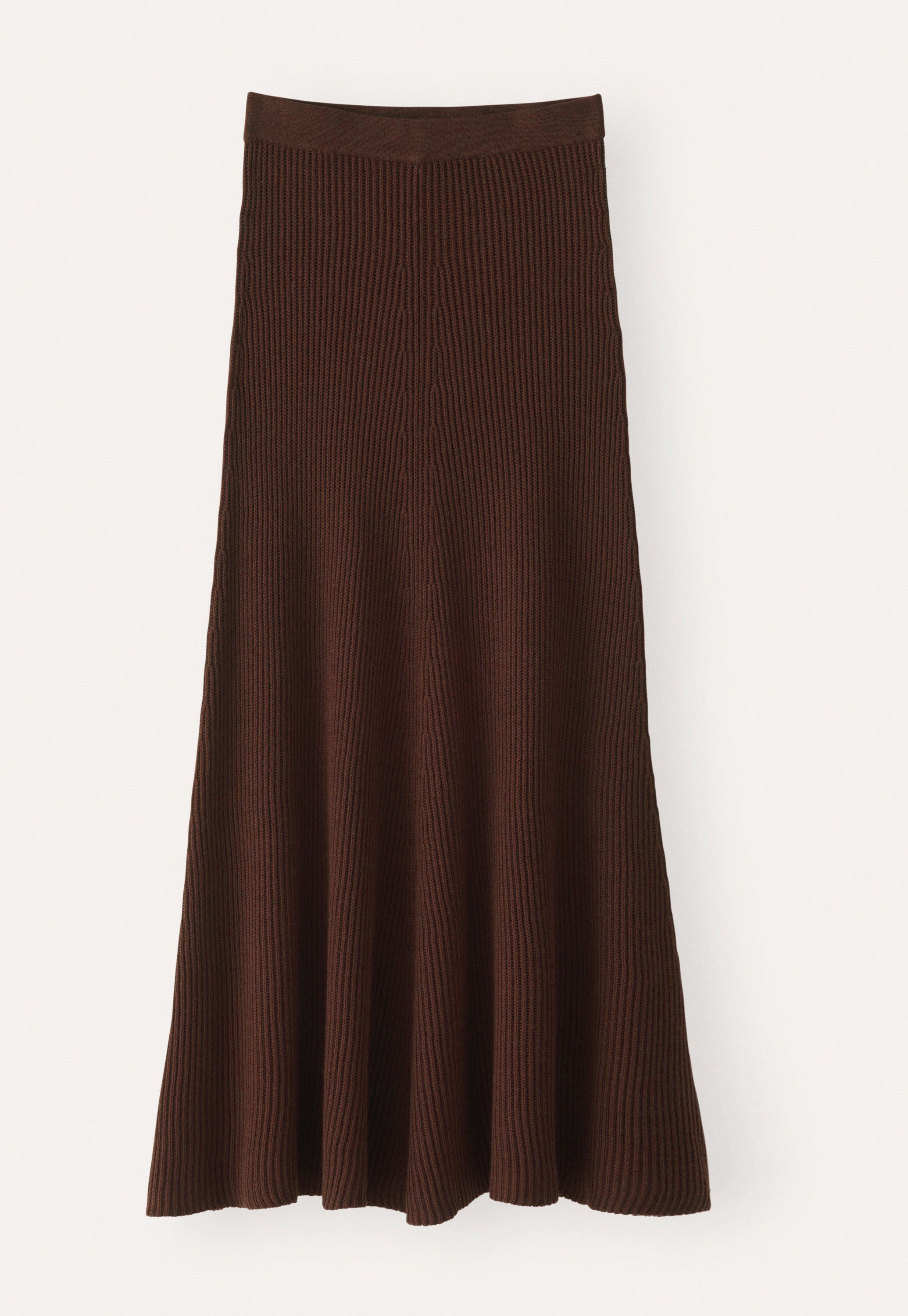 Knitted wool & cotton skirt