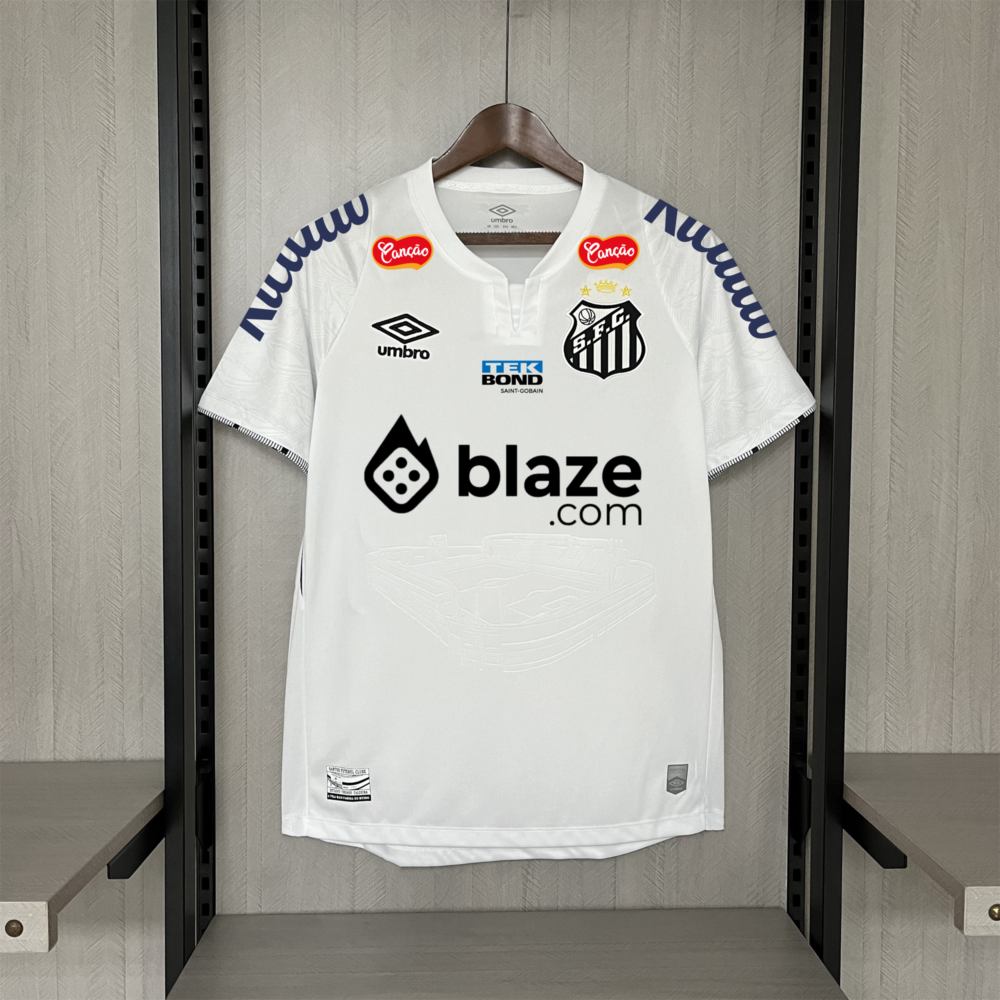 Santos 24-25 Home Jersey with Sponsors - Fans Version - UnitedFutballJersey