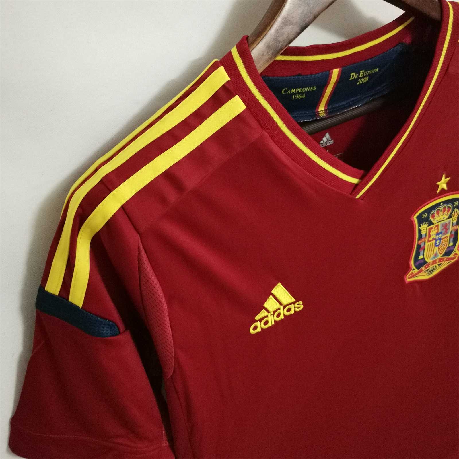 Retro Spain 2012 Home Stadium Jersey - UnitedFutballJersey