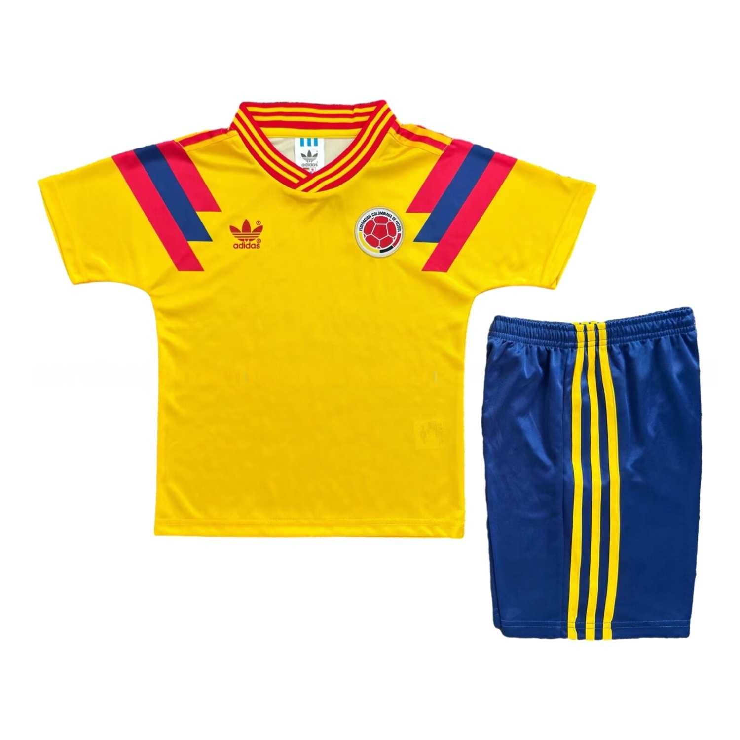 Retro Colombia 1990 Home Kids Kit - UnitedFutballJersey
