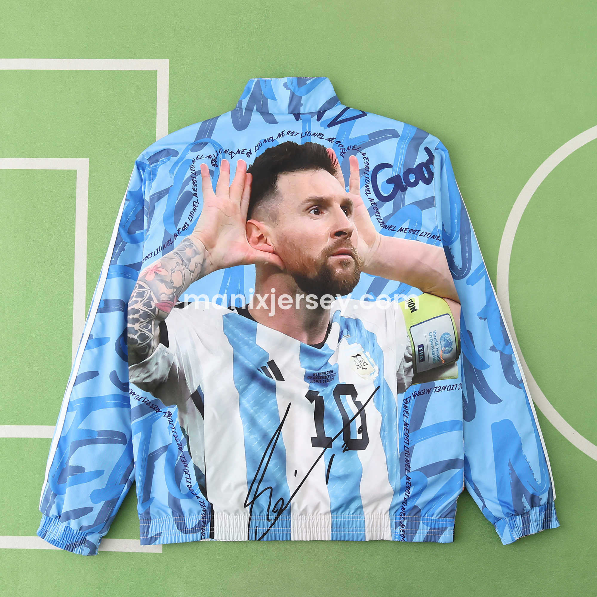 Argentina 24-25 Blue Double Sided Reversible Windbreaker - 2024 Copa America Championship - UnitedFutballJersey