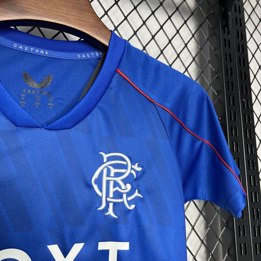 Glasgow Rangers 24-25 Home Stadium Kids Kit - UnitedFutballJersey