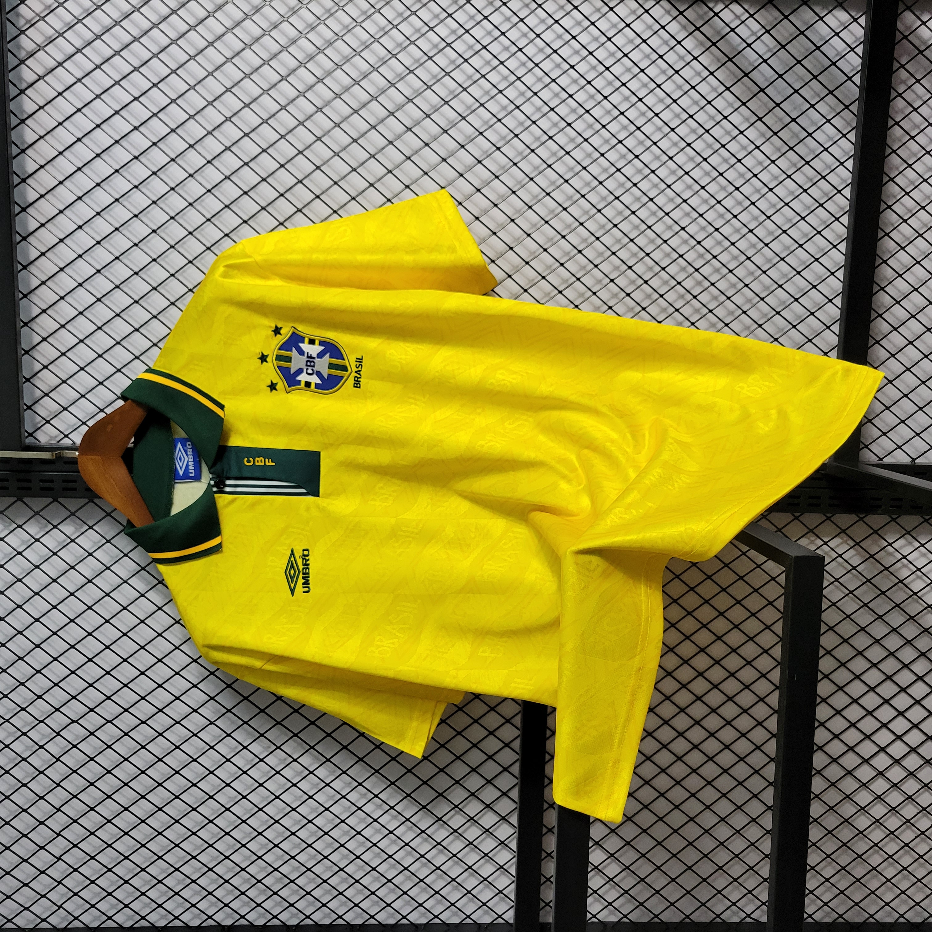 Retro Brazil 1991-93 Home Stadium Jersey - UnitedFutballJersey