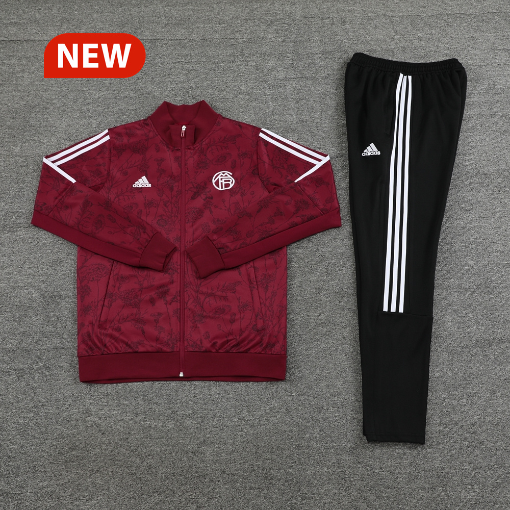 Bayern Munich 23-24 Jacket Training Tracksuit - Red - UnitedFutballJersey