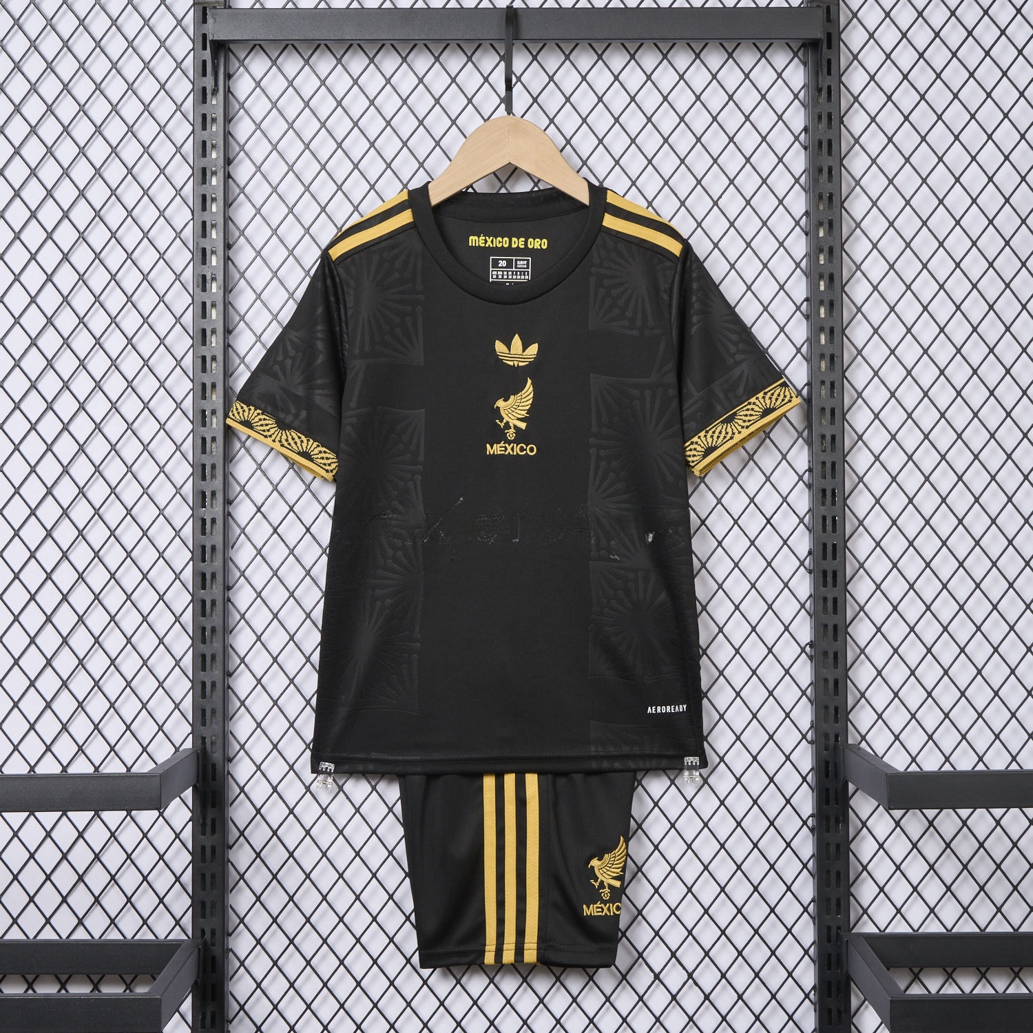 Mexico 2025 Gold Cup Black Kids Kit - UnitedFutballJersey
