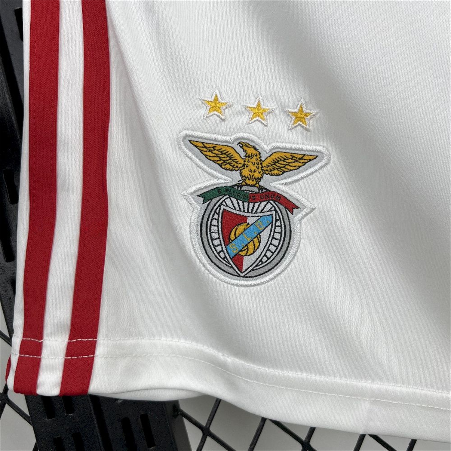 Benfica 25-26 Home White Shorts - Fans Version - UnitedFutballJersey