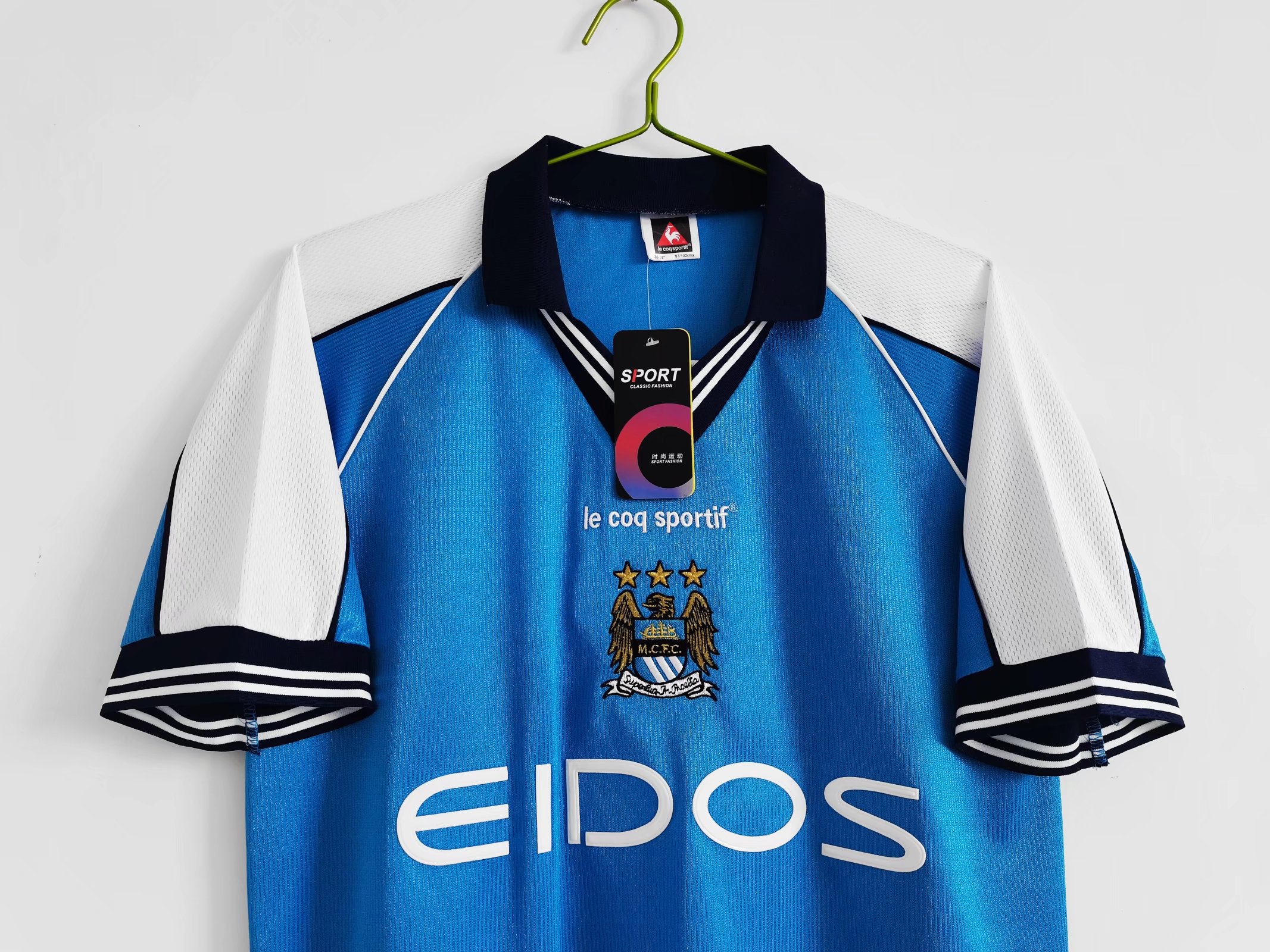Retro Manchester City 1999-01 Home Stadium Jersey - UnitedFutballJersey