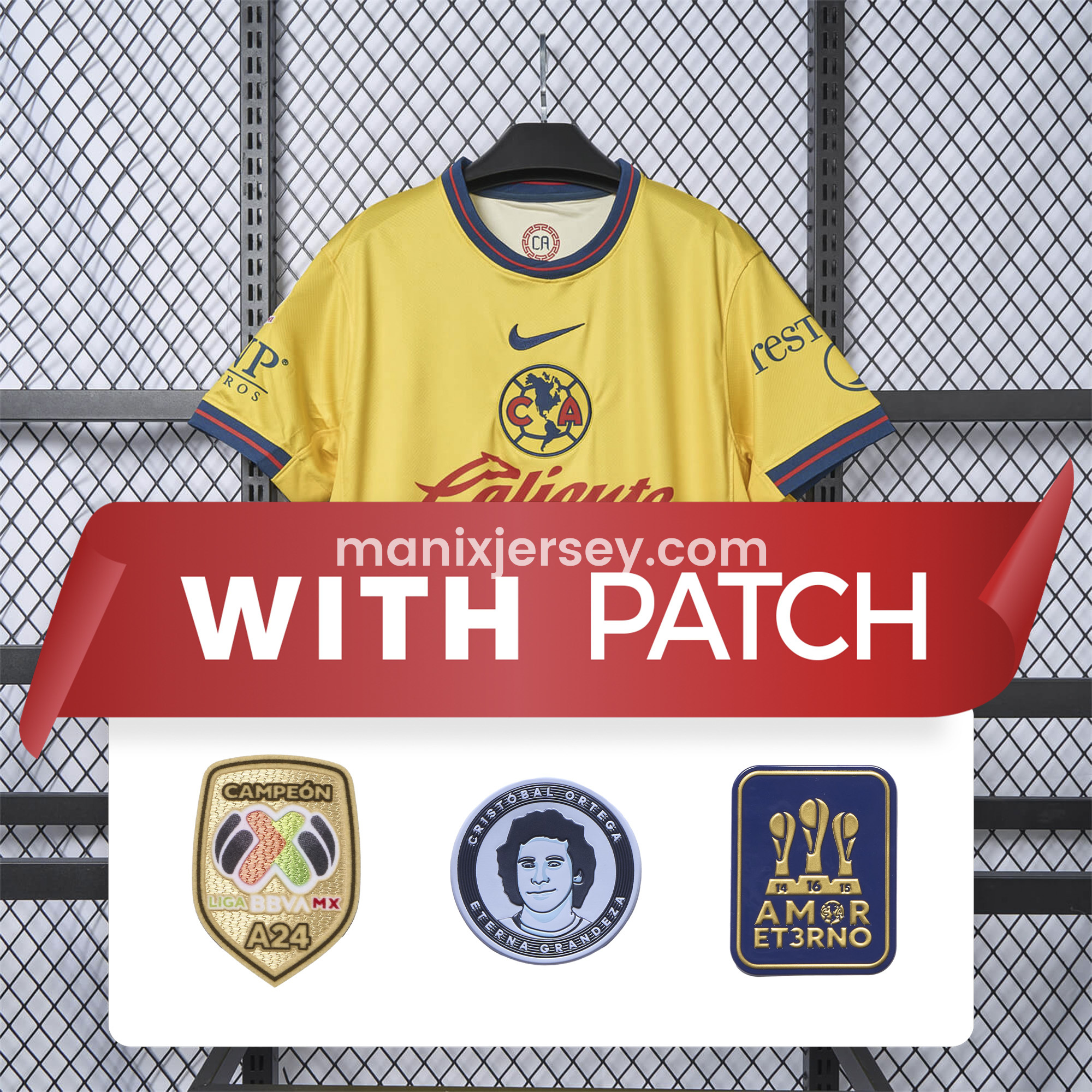 【Pac-Man Version】Club América 24-25 Home Jersey - Fans Version - UnitedFutballJersey