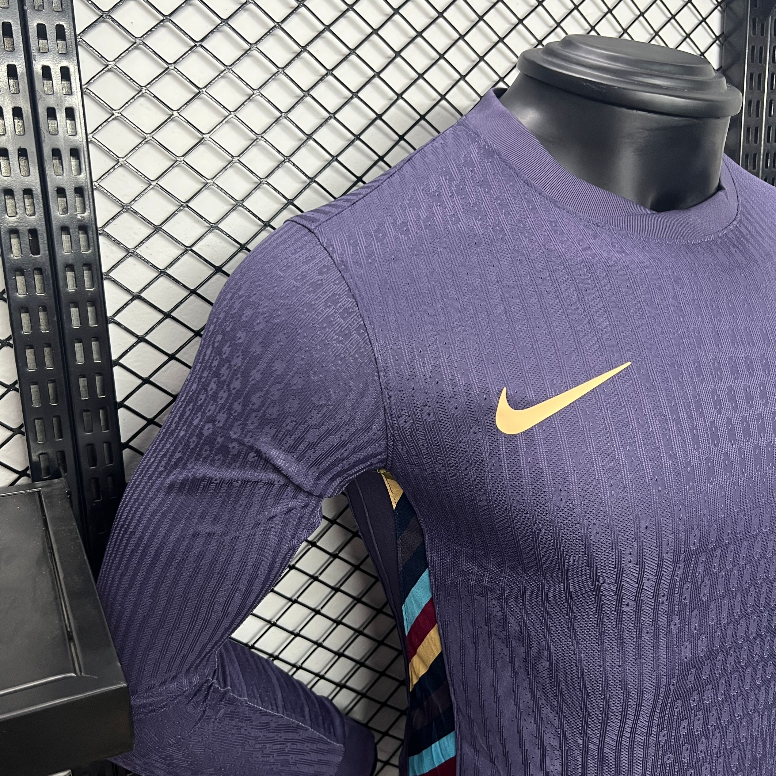 England 2024 Away Long Sleeve Jersey - Player Version - UnitedFutballJersey