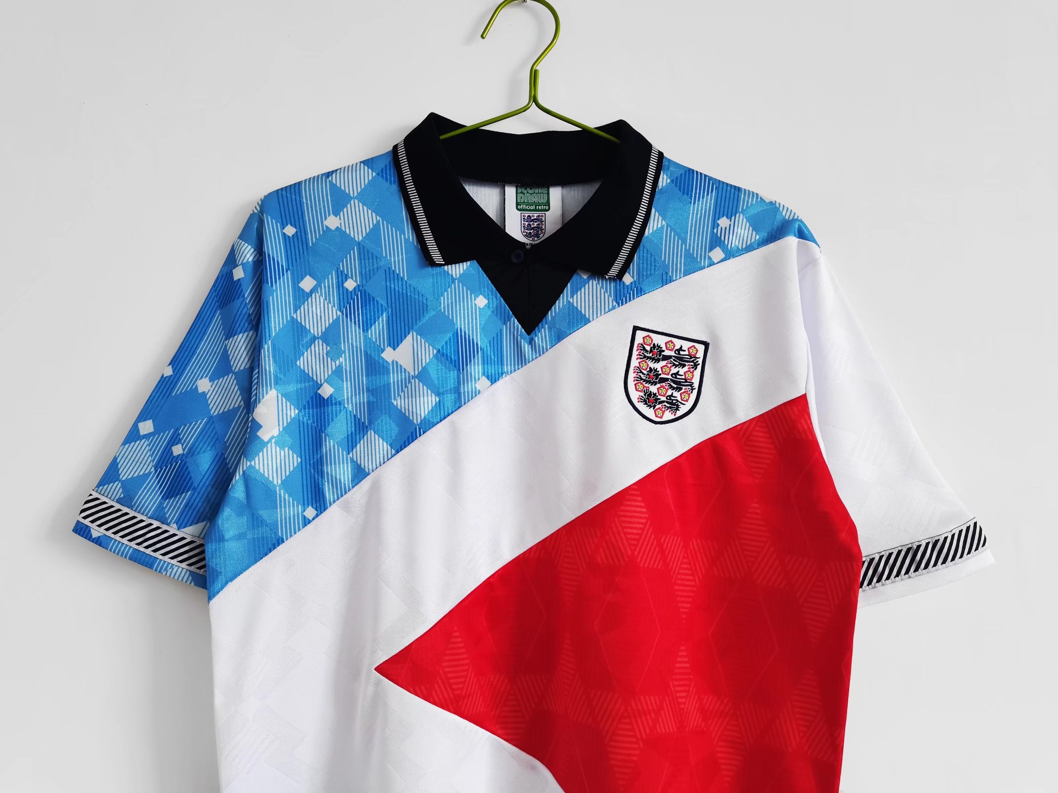 Retro England 1990 Three Color Jersey - UnitedFutballJersey
