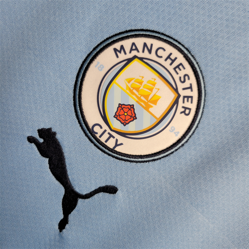 Manchester City 22/23 Home Jersey - Fans Version & Final Haaland - UnitedFutballJersey