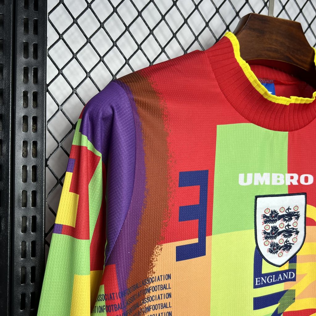 Retro England 1996 Goalkeeper Long Sleeve Jersey - UnitedFutballJersey