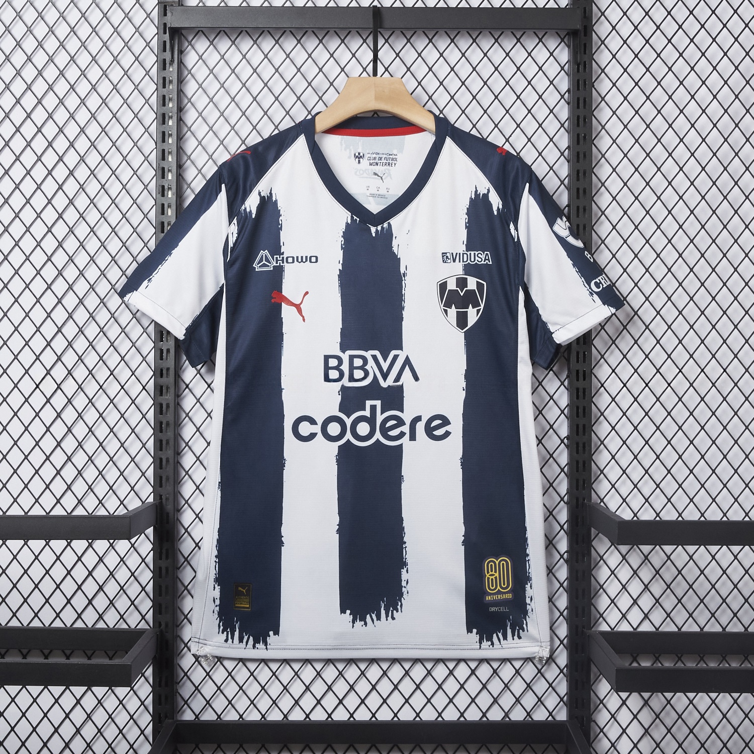 Rayados Monterrey 25-26 Home Stripes Jersey - Fans Version - UnitedFutballJersey