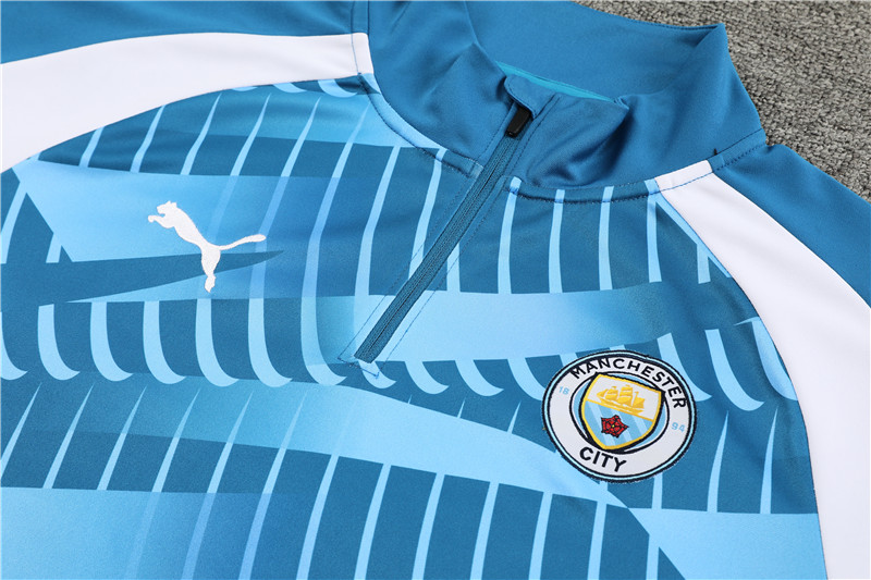 Manchester City 23-24 Kids Long Sleeve Training Set Camouflage - UnitedFutballJersey