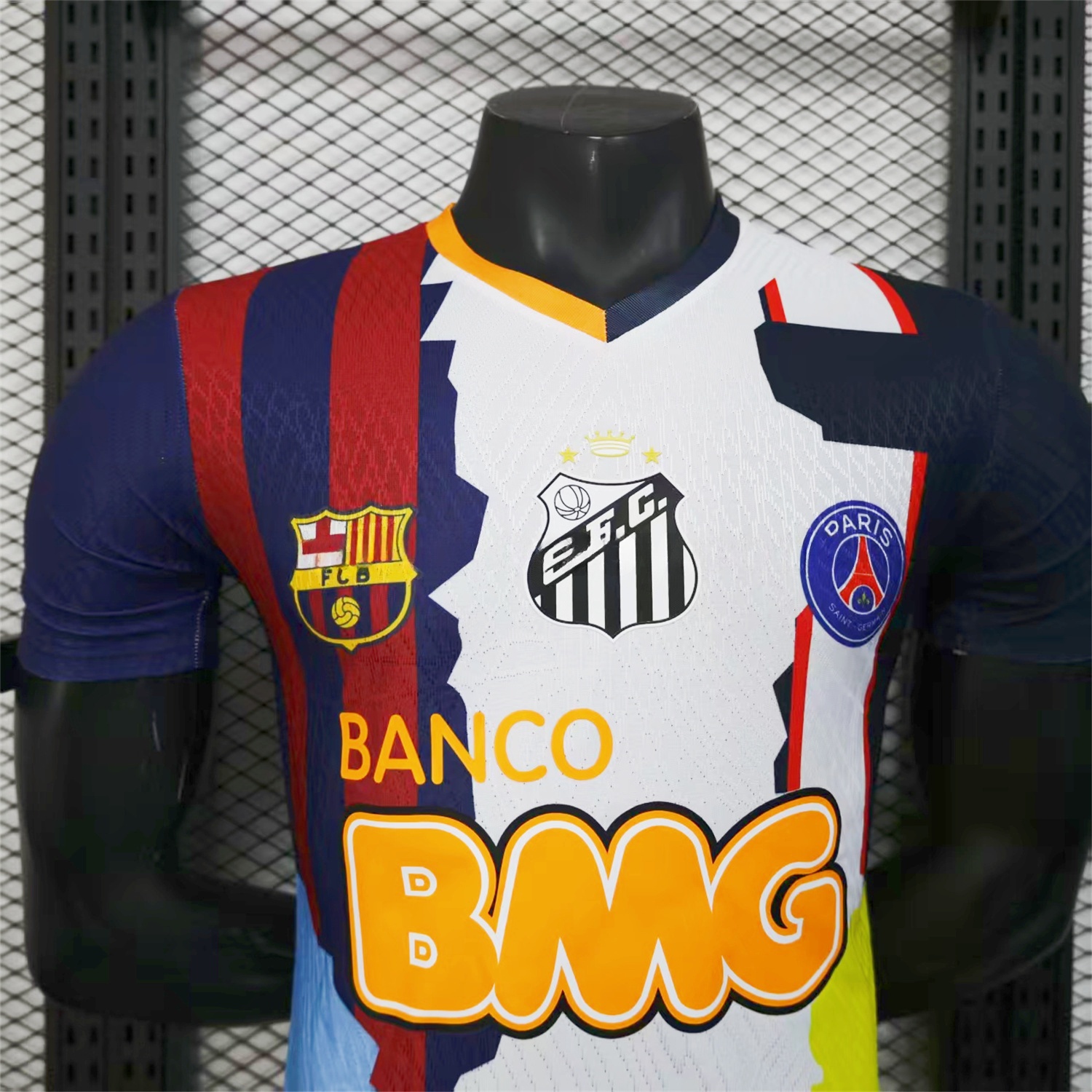Neymar Career Commemorative Jersey - Player Version - B.A.R.S.A Brazil Paris Saint-Germain PSG Santos Al Hilal SFC - UnitedFutballJersey
