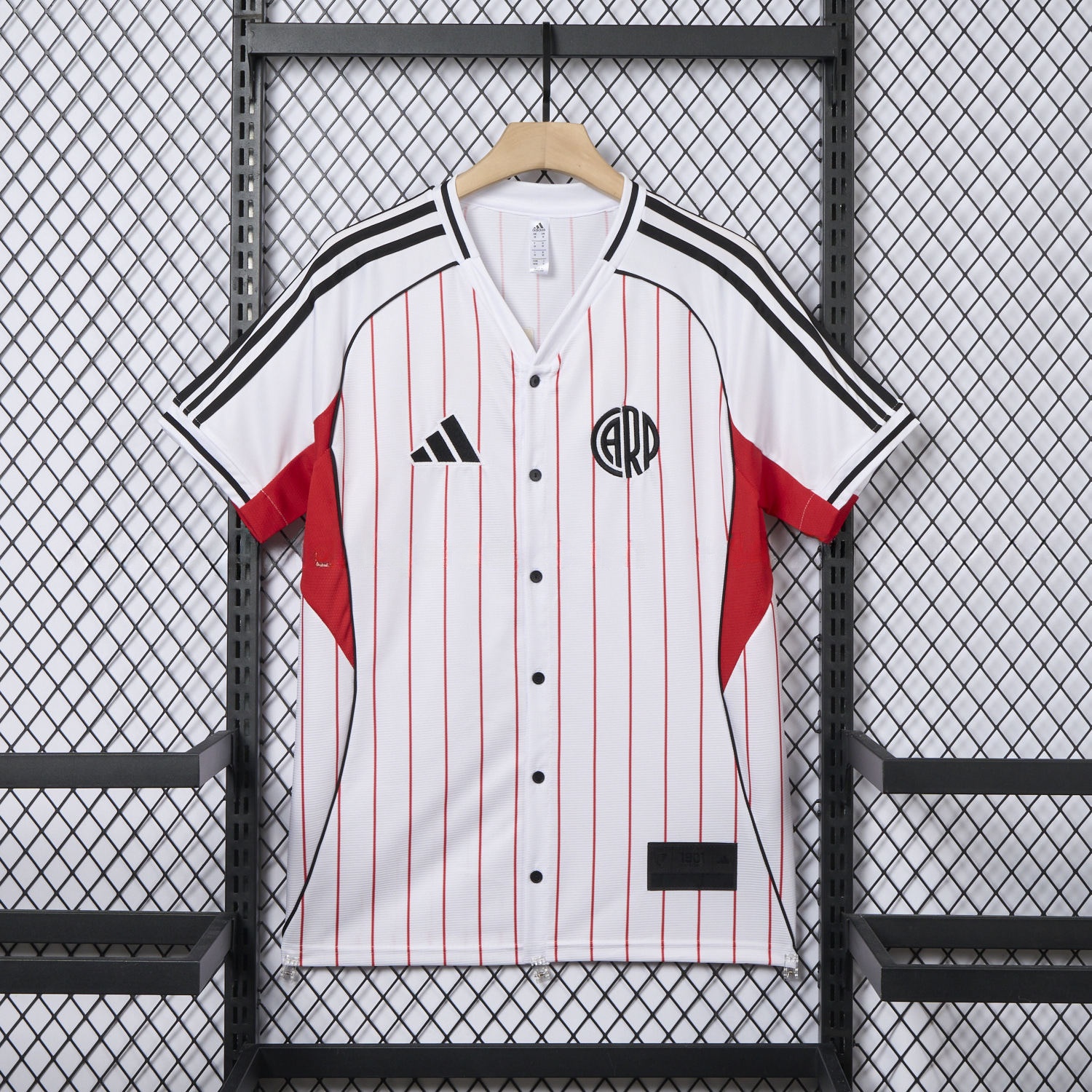 River Plate 25-26 White Baseball Jersey - UnitedFutballJersey