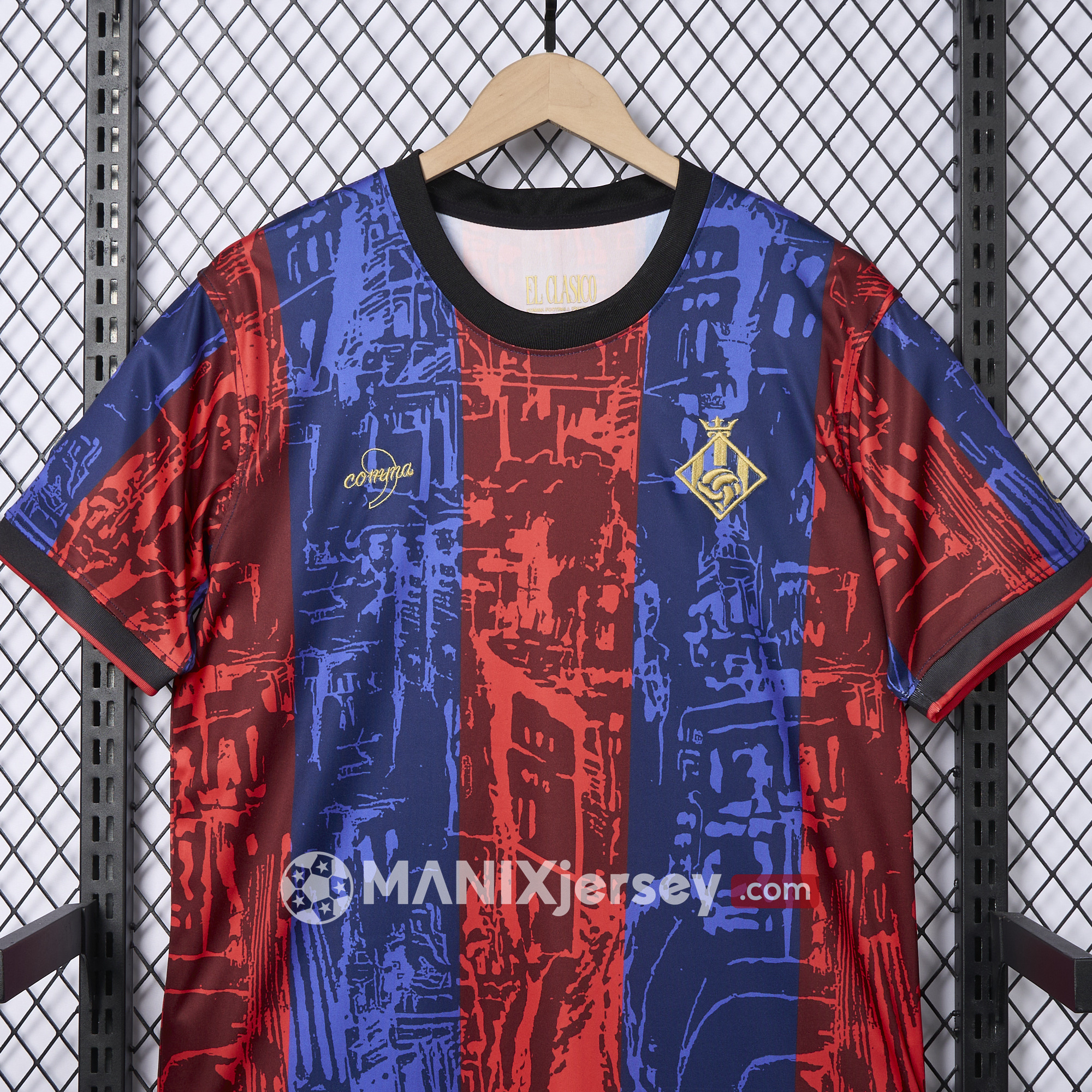 Barcelona 2024-25 COMMA Messi Jersey - Fans Version - UnitedFutballJersey