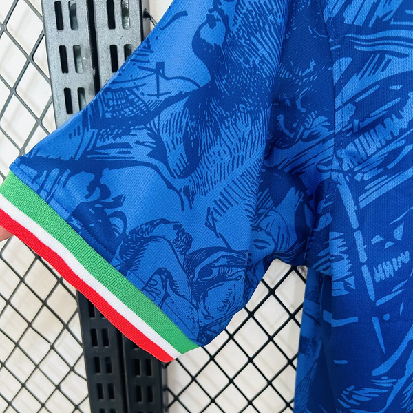 Italy 2024 Blue Special Edition Jersey - Fans Version - UnitedFutballJersey